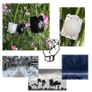 Conjunto de 3 caixas de jardinagem Deeptech pretas para estratificação de ar, com design compacto de 5 cm.