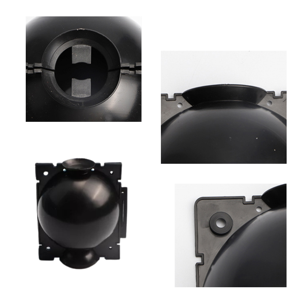 Conjunto de 3 caixas para plantas de jardim Deeptech, preto, 5 cm, usadas na stratificação do ar, para jardinagem doméstica.