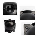 Conjunto de 3 caixas para plantas de jardim Deeptech, preto, 5 cm, usadas na stratificação do ar, para jardinagem doméstica.