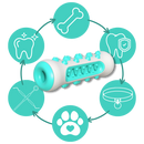 Brinquedo de mastigar para cães da Tvc-Mall Uk, acessório de cuidado dental para cães, com formato de brinquedo para mastigar.