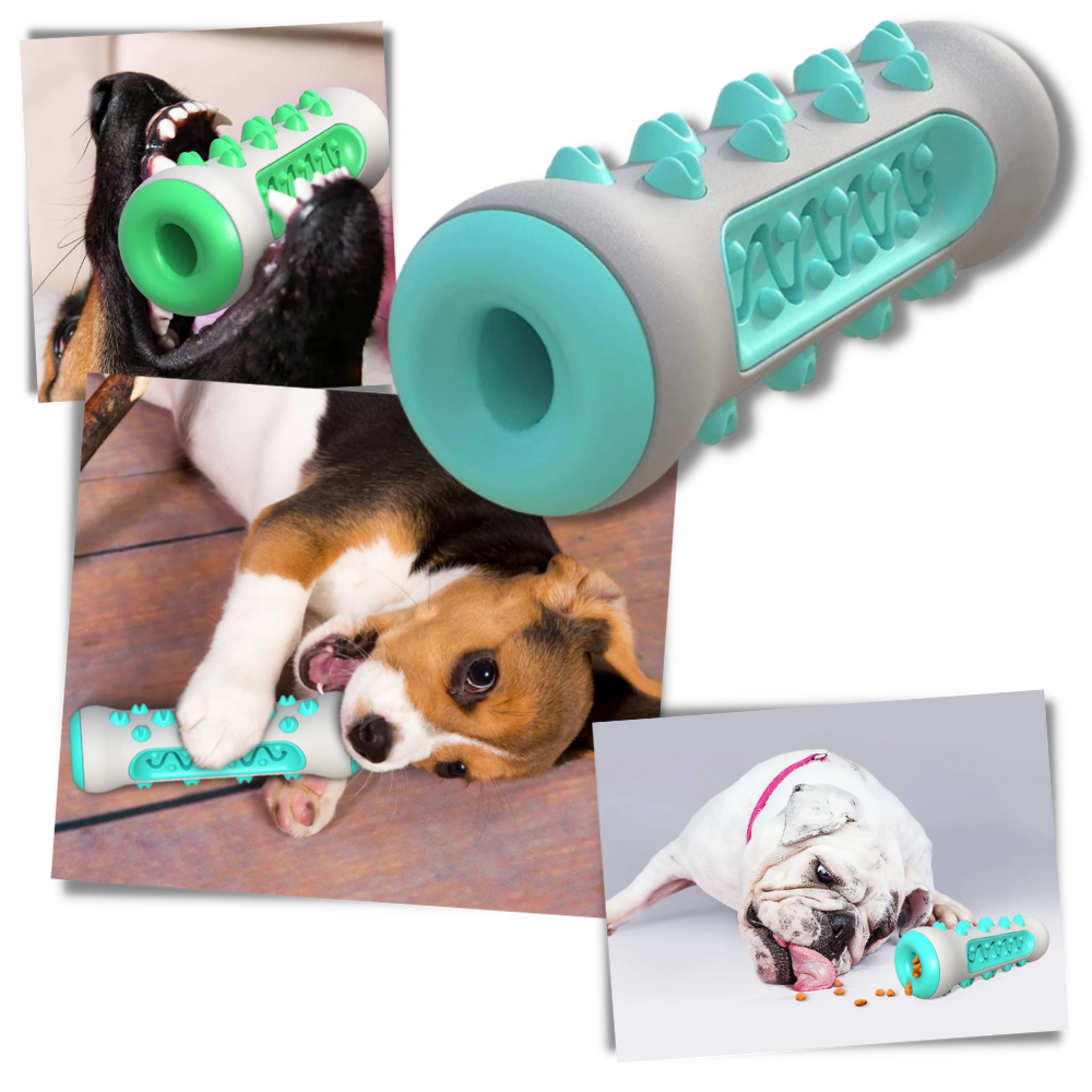Brinquedo de mastigar para cães da marca Tvc-Mall UK, acessório de cuidado dental para cães, feito de material durável.