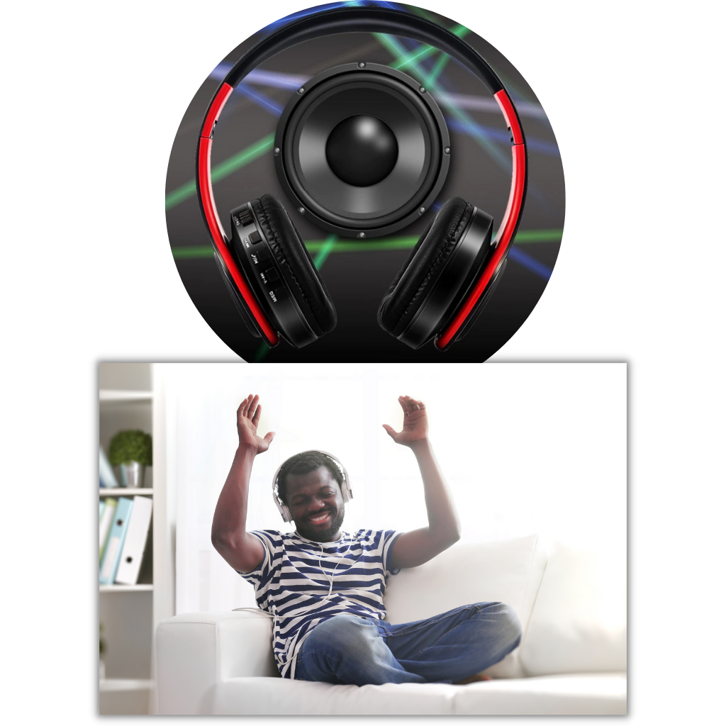 Fone de ouvido Bluetooth Desxz, dobrável, azul e preto, componente de áudio com design confortável e portátil.