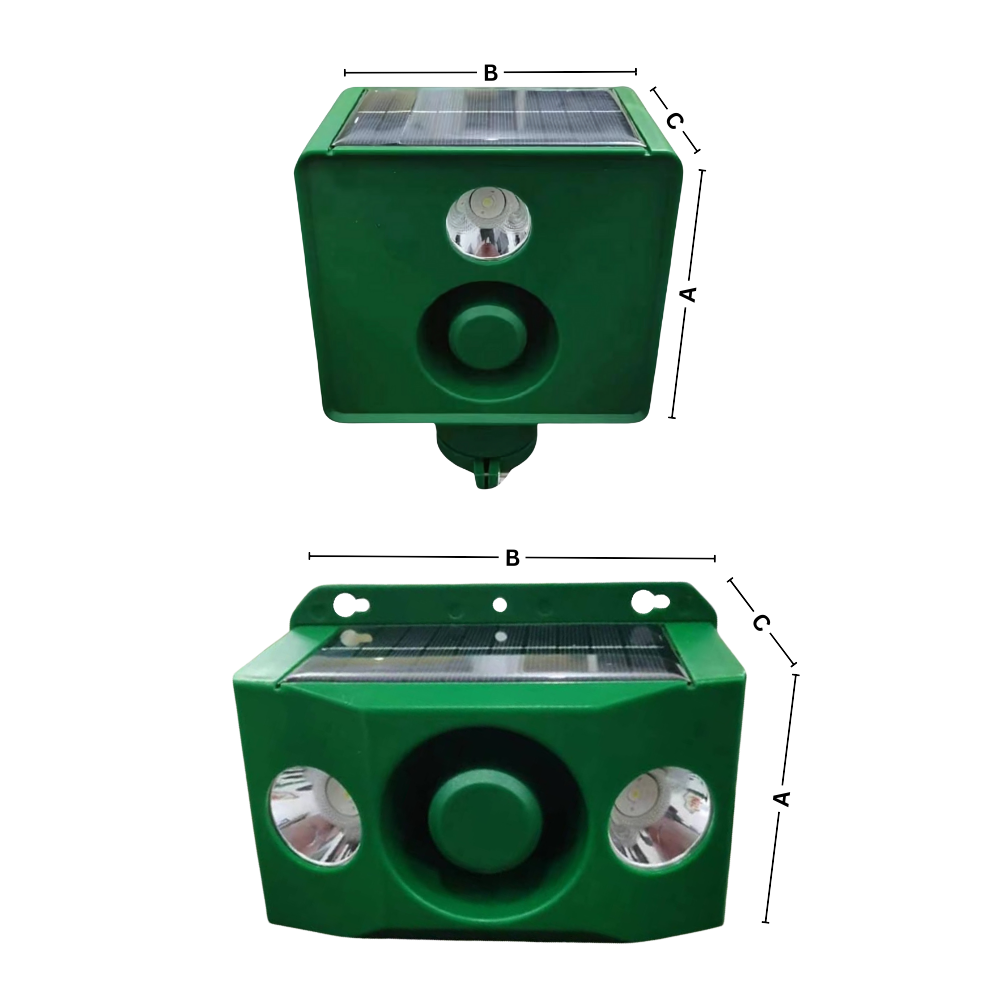 Faróis de segurança Dicasser com repelente solar e detecção de movimento para animais, iluminando áreas externas automaticamente.