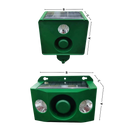 Faróis de segurança Dicasser com repelente solar e detecção de movimento para animais, iluminando áreas externas automaticamente.