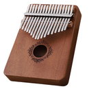 Kalimba Dido de 17 touches, instrumento de música de dedo, com acabamento azul e design compacto para fácil tocar.