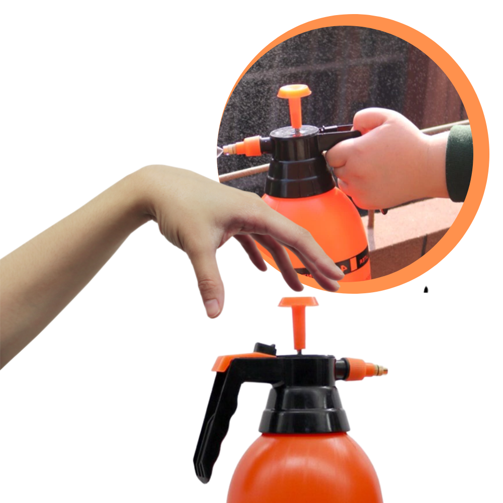Pulverizador de jardim Dido de 2L com bomba para jardinagem, recipiente plástico para pulverizar líquidos.