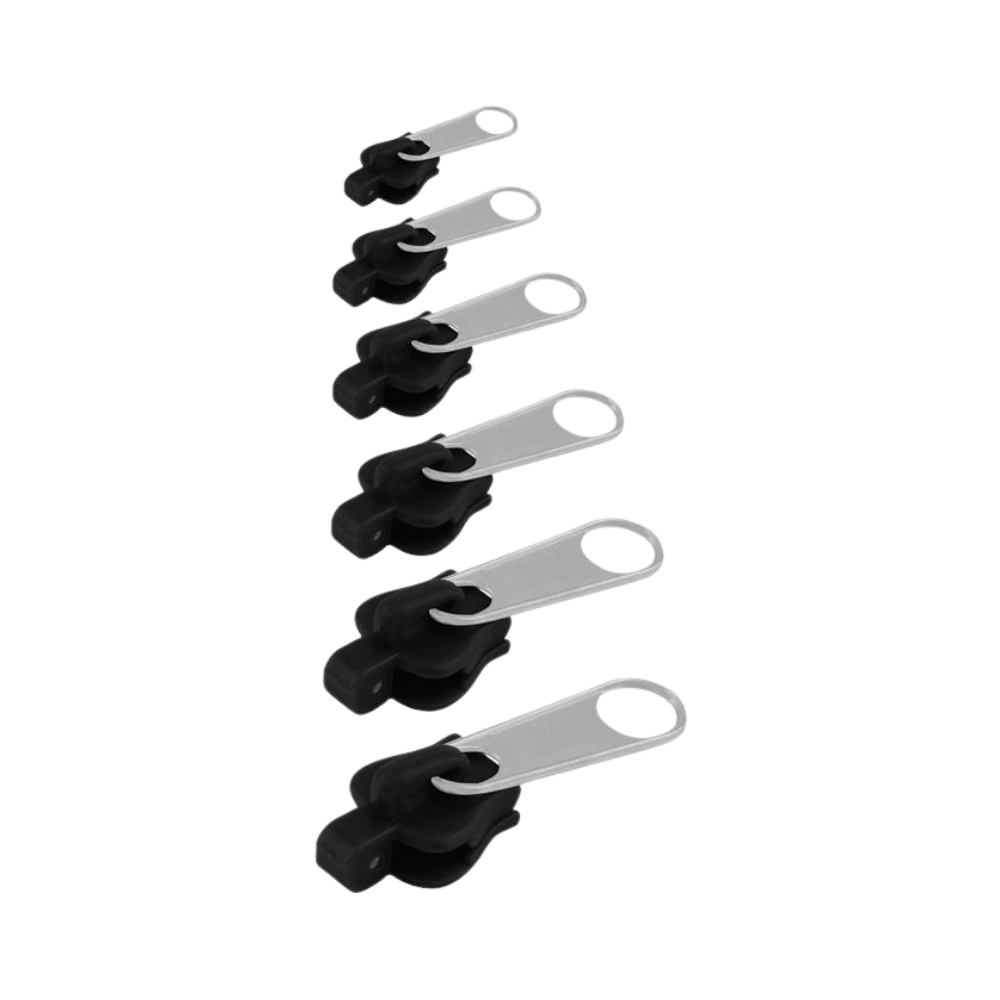 Conjunto de 6 cursors clipsáveis Dido para substituição de zíper em materiais de artesanato e projetos criativos.