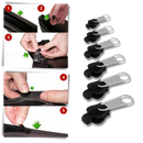 Conjunto de 6 cursors clipsáveis Dido para substituir fechos éclair em produtos de artesanato e costura.