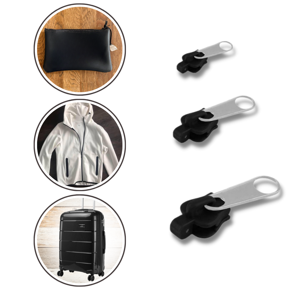 Conjunto de 6 cursors clipsáveis Dido para substituir zíperes em projetos de artesanato e roupas.