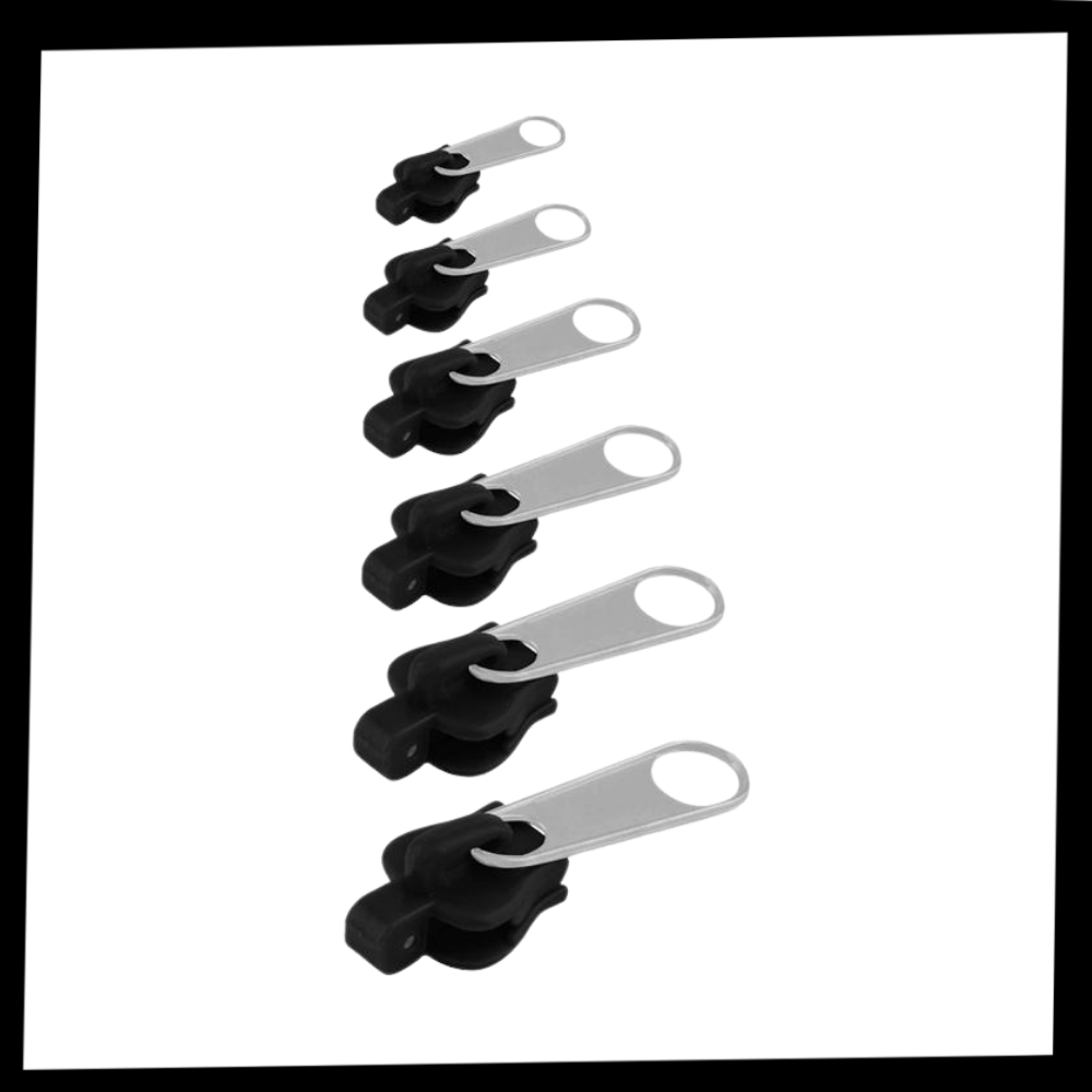 Conjunto de 6 cursors clipsáveis Dido para substituir fechaduras de zíper em projetos de artesanato e costura.