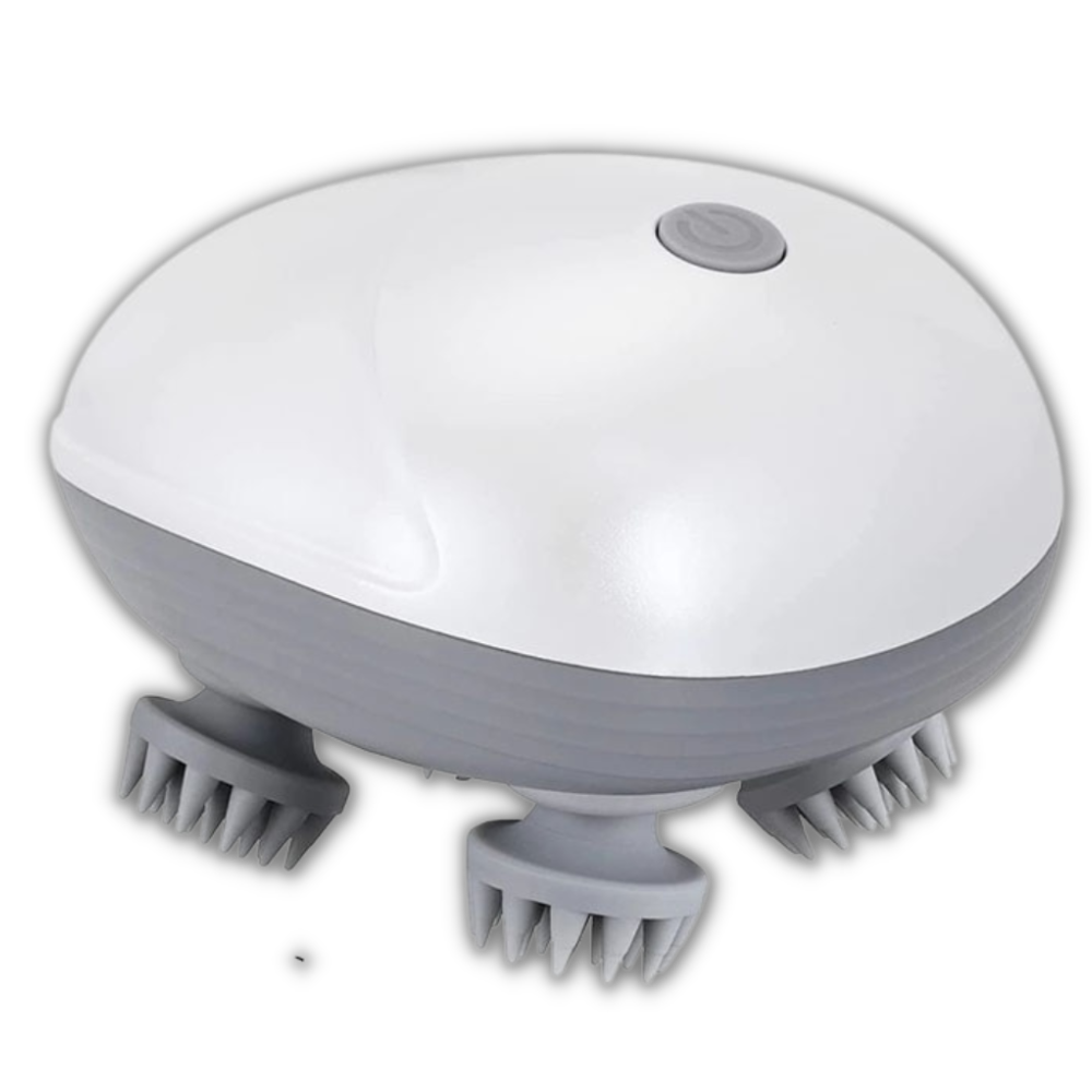 Massajador vibratório Dido para couro cabeludo, dispositivo de massagem e relaxamento com design ergonômico.
