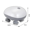 Masseur vibratório Dido para o couro cabeludo, dispositivo de relaxamento e massagem capilar, com design ergonômico e botões de controle