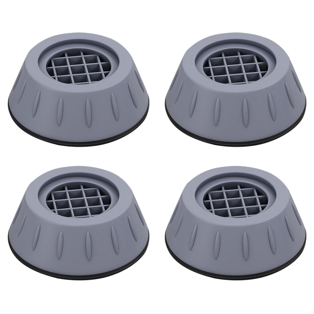 Conjunto de 4 patins de borracha anti-vibração Dido para pés de móveis, proteção e estabilidade.