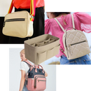 Organizador de bolso Dido em preto para manter a bolsa organizada e com espaço para itens essenciais.
