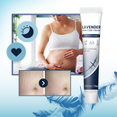 Creme hidratante à base de silicone da Dimtso para cicatrizes de gravidez, com embalagem e textura visíveis na imagem.