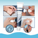 Creme hidratante de silicone da Dimtso para cicatrizes de gravidez, embalagem com tubo e rótulo visível.