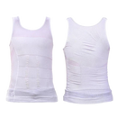Cueca modeladora masculina branca da Duckyun Inc., vestido sob roupa para modelar o corpo de forma discreta.