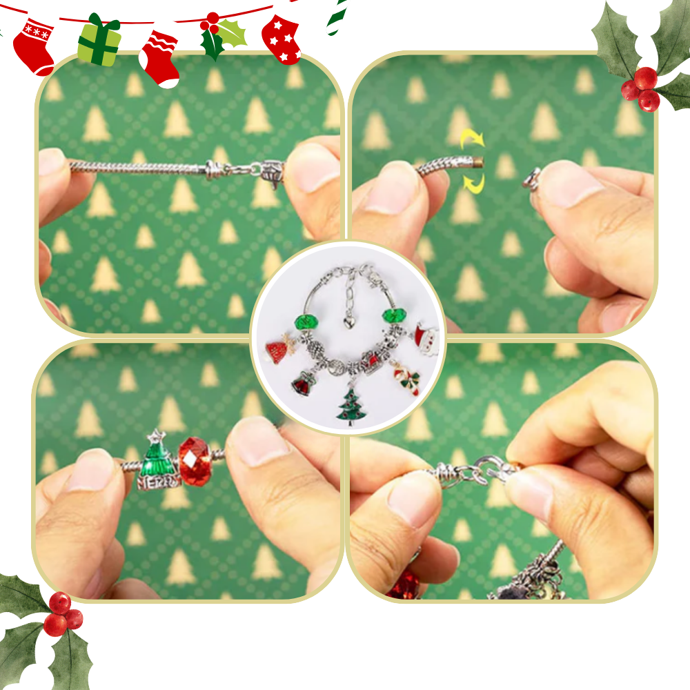 Calendário de Advento de Bijoux DIY Ibaste com 24 portas para montar, decoração natalina e sazonal para fazer em casa.