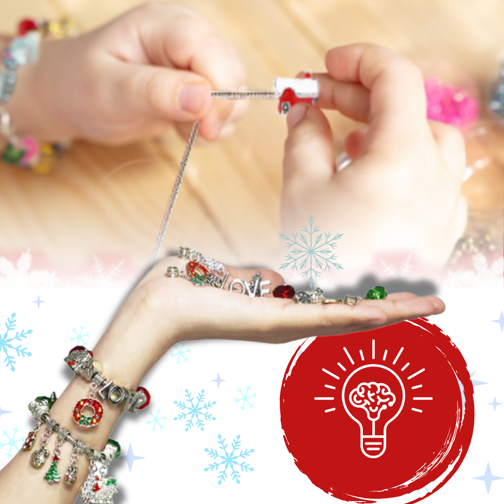Calendário de Advento de Bijoux DIY Ibaste com 24 dias, decoração natalina criativa e temática para a temporada de festas.