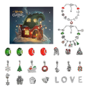 Calendário de Advento de Natal DIY Ibaste com 24 portas de decoração de joias e motivos natalinos saisonniers.