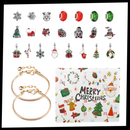 Calendário de Advento de 24 dias da Ibaste para fazer bijuterias, decoração natalina e sazonal DIY com acessórios.