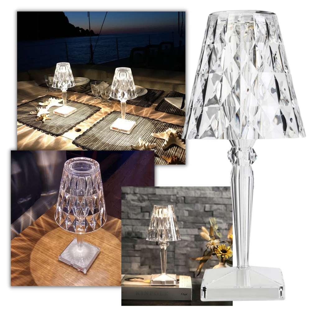 Lâmpada de mesa DIYOO em cristal acrílico, iluminação moderna para escritório ou decoração de ambiente.