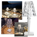 Lâmpada de mesa DIYOO em cristal acrílico, iluminação moderna para escritório ou decoração de ambiente.