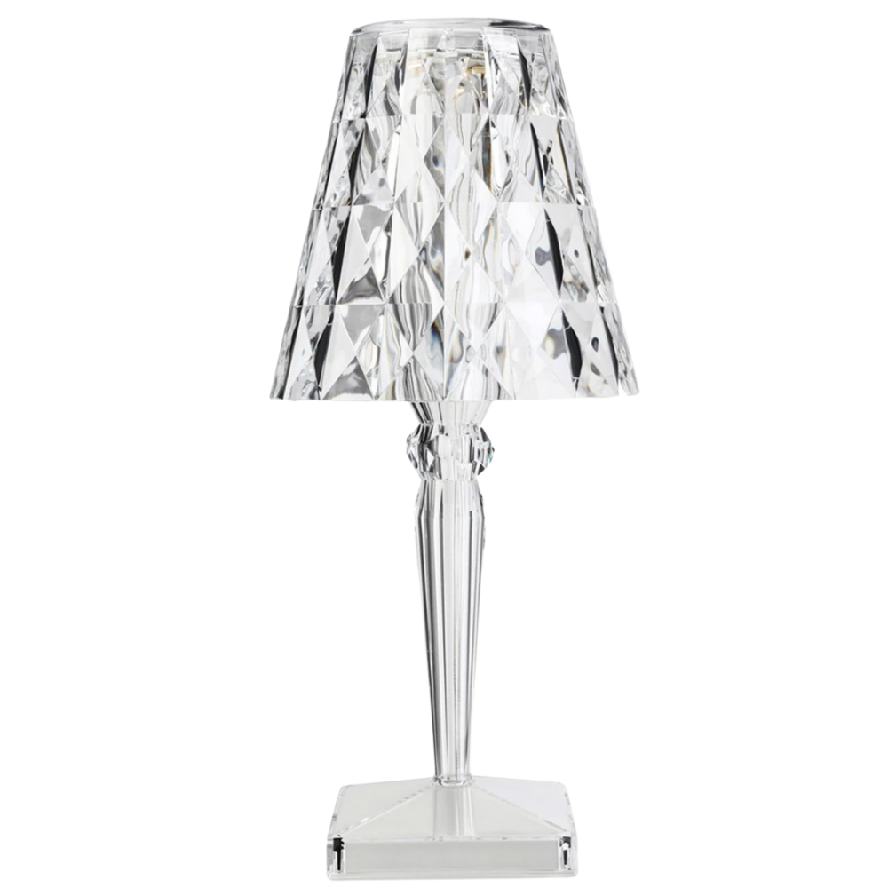 Lâmpada de mesa em cristal acrílico da marca Diyoo, iluminação moderna para escritórios e ambientes de trabalho.
