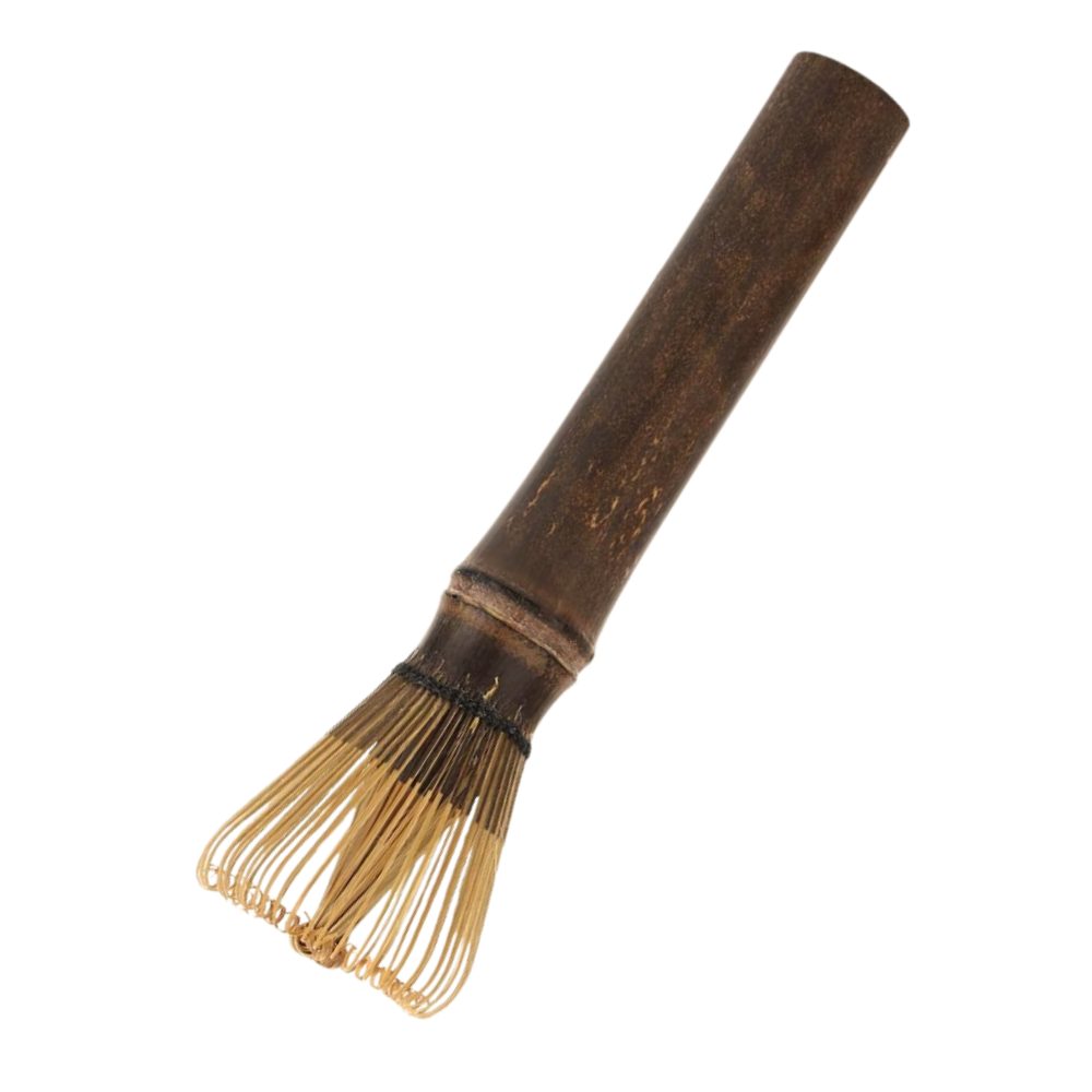 Fouet à matcha Doctor-King en bambou clair, ustensile de cuisine pour mélanger lisse et homogène.