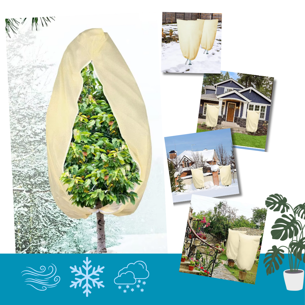 Couvre-plantes isolantes superiores Dodocool para jardinagem, proteção contra o gelo, tecido branco de 60x80cm.