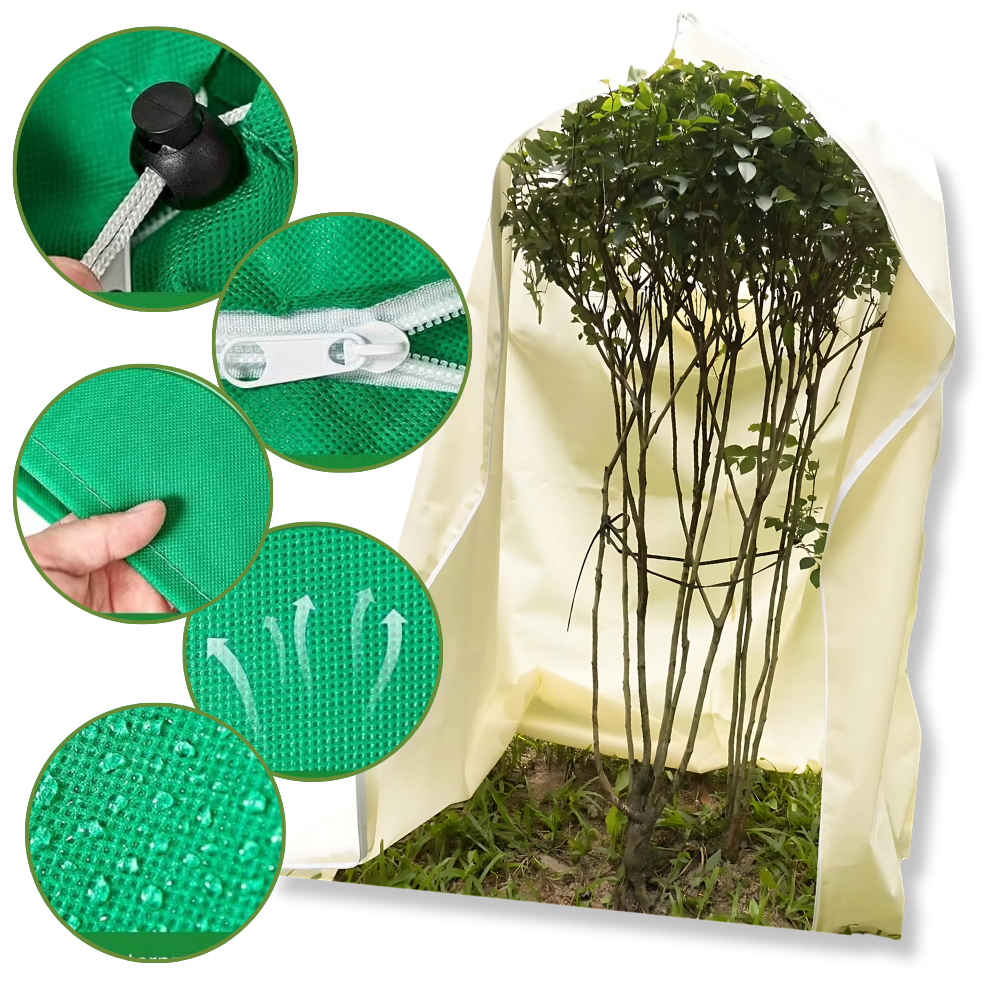 Couvre-plantes isolantes Dodocool para jardinagem, proteção contra o gelo, tecido branco 60x80cm.