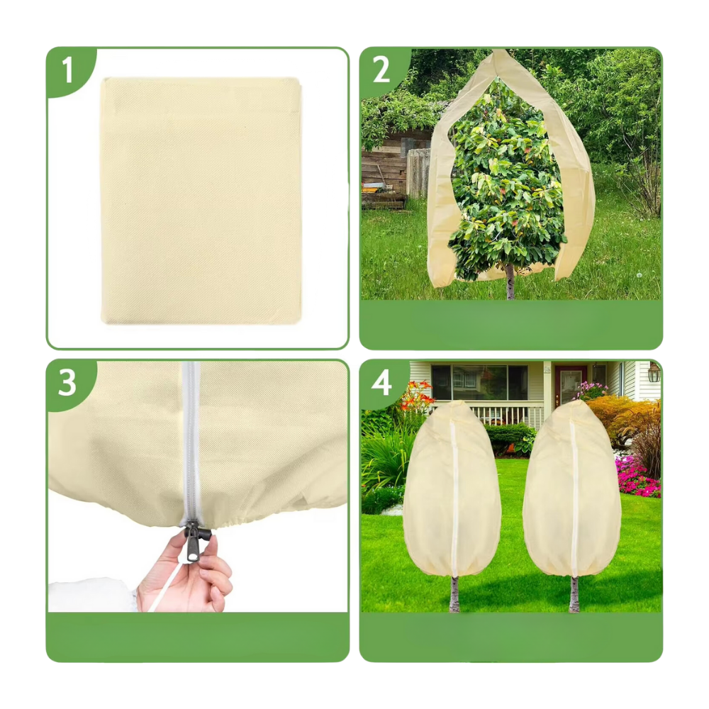 Couvre-plantes isolantes da Dodocool para proteção contra o gelo, em cor branca, tamanho 60x80cm para jardinagem.