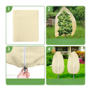 Couvre-plantes isolantes da Dodocool para proteção contra o gelo, em cor branca, tamanho 60x80cm para jardinagem.
