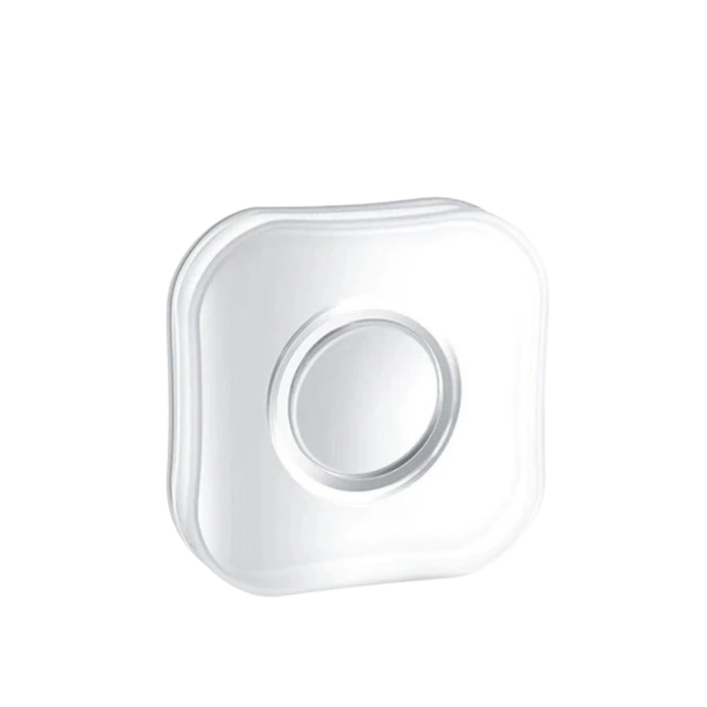 Adesivos murais para telefone da Dolaer, em formato circular preto, decorativos para personalizar dispositivos móveis.