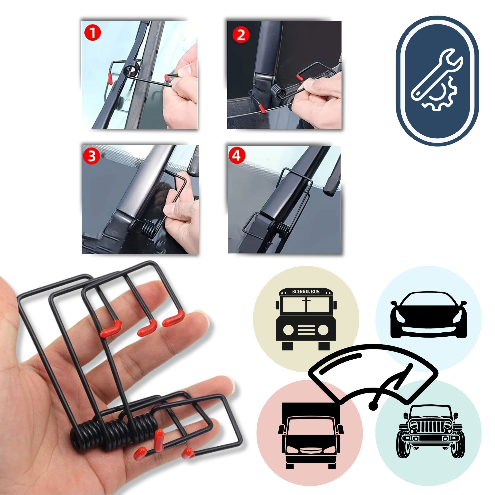 Bras d'essuie-glace Dorman pour voiture, pièce détachée, conçu pour une visibilité optimale par tous les temps.