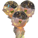 Conjunto de 3 balões LED com rosas vermelhas para presentes DIY, marca Doyleshield, decorativos e iluminados.