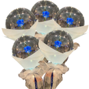 Conjunto de 3 balões LED em forma de rosa DIY da Doyleshield, decorativos e coloridos para presentes e festas.