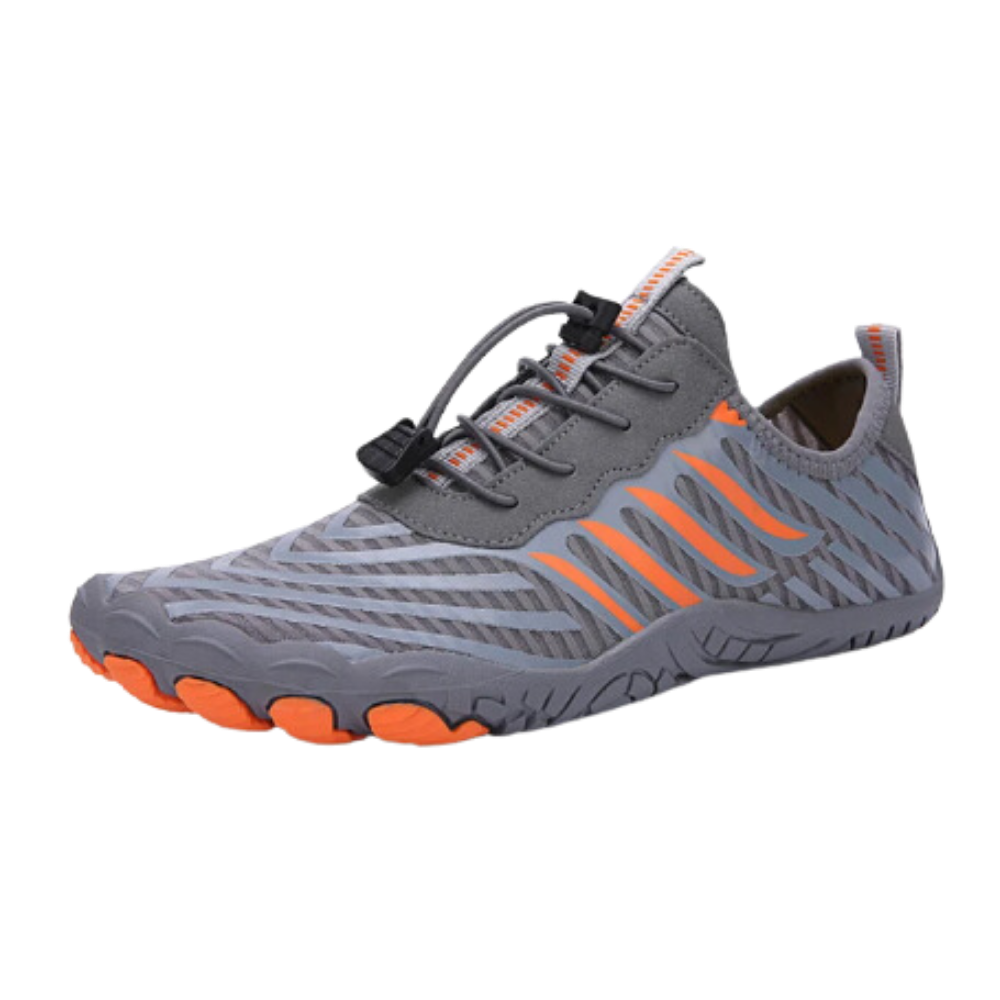 Chaussures orthopédiques ultra-minces Dq de couleur neon blanc, conçues pour une sensation pieds nus, taille EU36.
