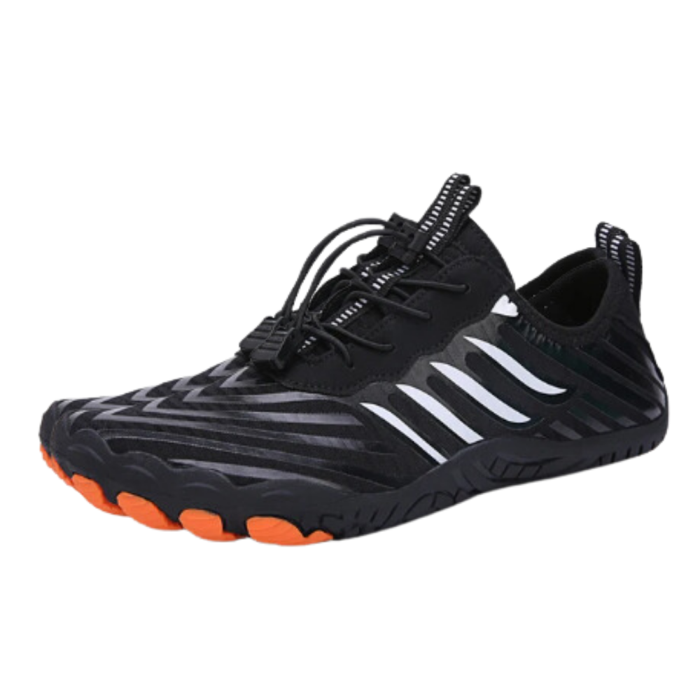 Chaussures orthopédiques Dq ultra-minces com acabamento neon branco, sensação pés nus, tamanho EU36.