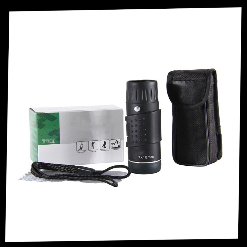 Mini telescópio monocular Dragonpad, acessório óptico compacto para observação e exploração visual.