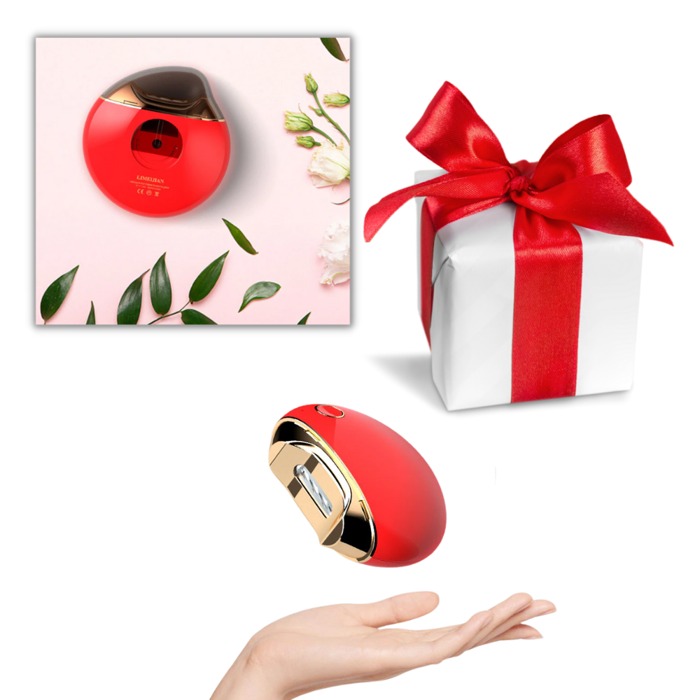 Corte de unhas elétrico Dreafly para cuidados cosméticos, dispositivo branco com design compacto para manicure e pedicure.