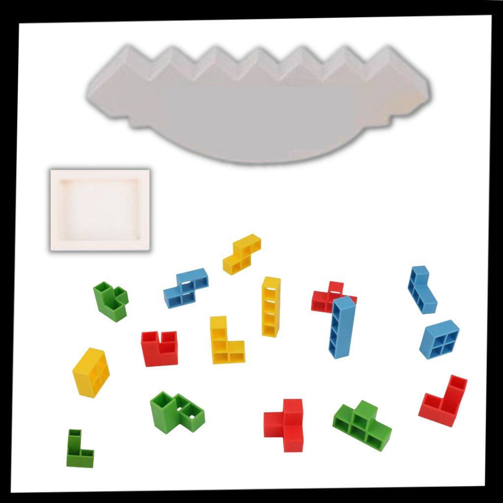 Brinquedo de empilhar com base oscilante da marca Dreafly, conjunto de brinquedos de construção coloridos para crianças.