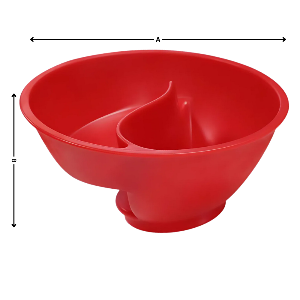 Tigela de cereais Dido com separação seca e úmida, design para servir cereais secos e molhados de forma prática e elegante.