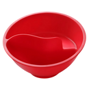 Copo de cereais Dido com separador seco e úmido, recipiente de artes de mesa vermelho, para alimentação prática e organizada