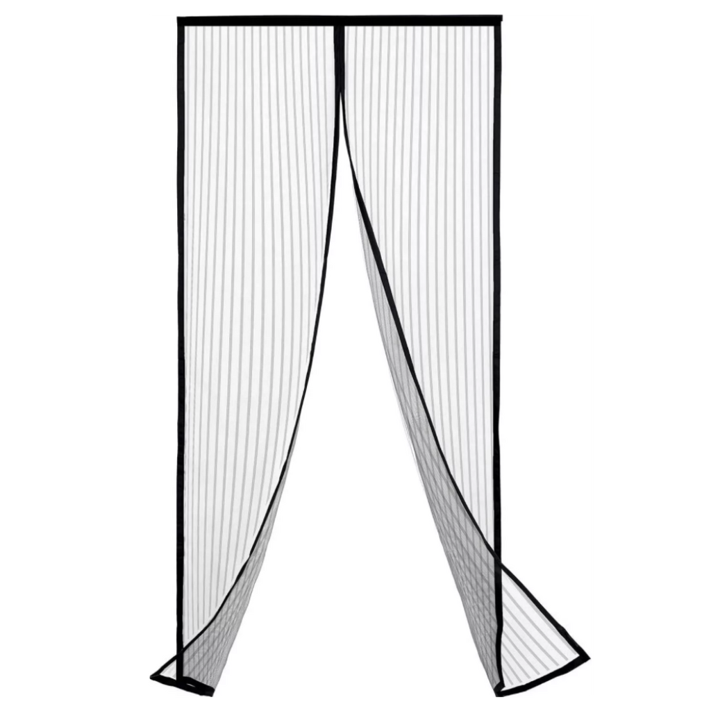 Moustiquaire magnética Dsermall para porta, 80x210cm, ideal para camping e caminhada, com fechamento fácil e proteção contra insetos.