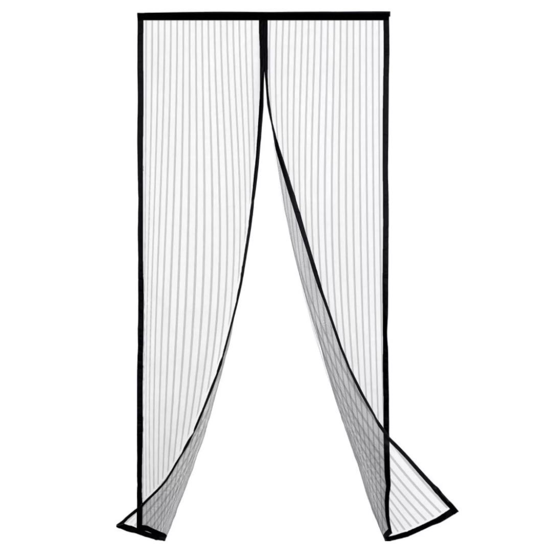 Moustiquaire magnética Dsermall para porta, 80x210cm, ideal para camping e caminhada, com fechamento fácil e proteção contra insetos.