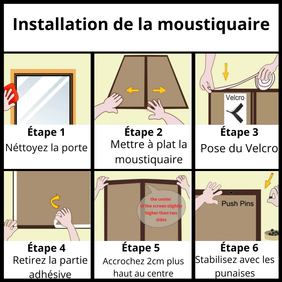 Moustiquaire magnética Dsermall para porta de camping e caminhada, resistente, com fechamento automático, 80x210cm.