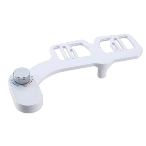 Bidet para assento de banheiro Dsermall, peça de material de encanamento, mostrado instalado em vaso sanitário.