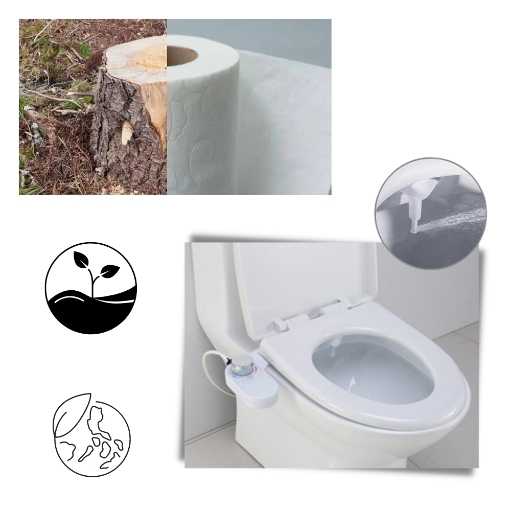 Bidet para assento de banheiro da marca Dsermall, peça de reposição e material de instalação de encanamento.
