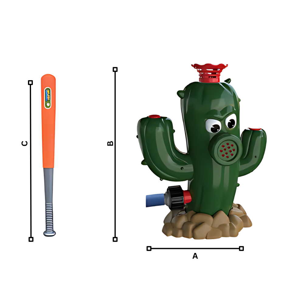 Bola de baseball com jato d'água da marca Baright, brinquedo de jogos ao ar livre para diversão na piscina ou no jardim